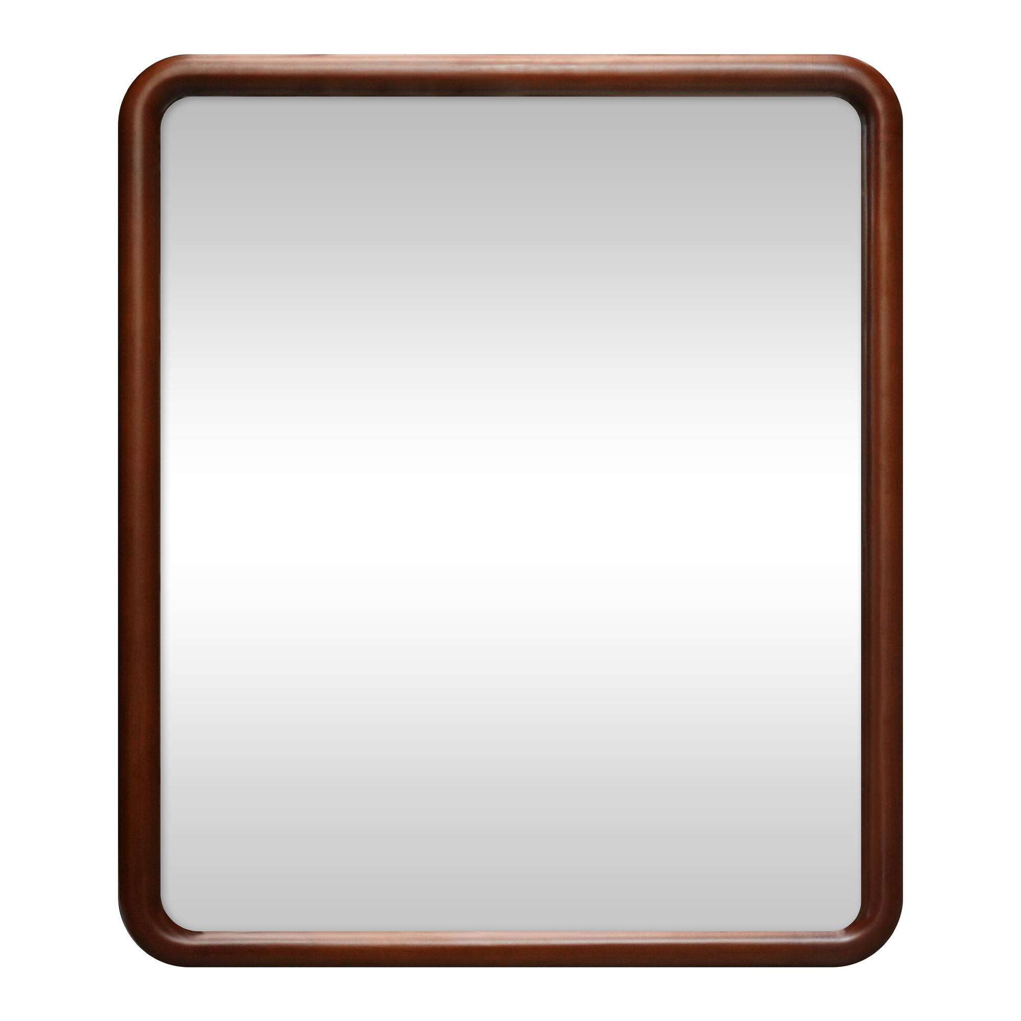 18" x 21" Rounded Corner Wood Decorative Mirror by Ashland®